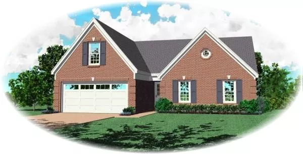 image of traditional house plan 8118